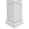 Ekena Millwork Craftsman Classic Square Non-Tapered Atlas Fretwork Column w/ Prairie Capital & Prairie Base CC0809ENATLPRPR - alternate 3